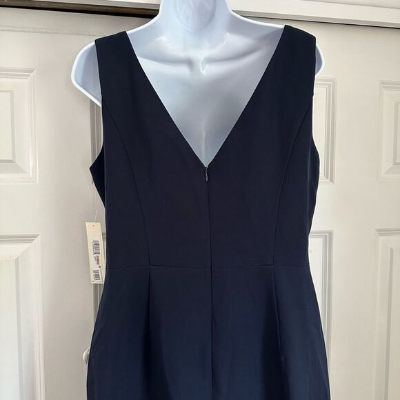 Eliza J Ruffle Front Gown Navy size 12 - Picture 9 of 12
